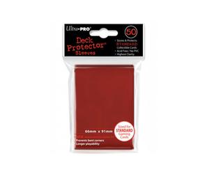 Protecteurs de Deck Rouge Ultra Pro - Pack de 50