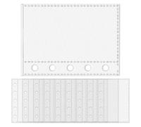 Protecteurs De Feuilles - 10 Pièces Pochettes Transparentes Pour Documents | Inserts De Classeur À 5 Anneaux M5 | Pour Les Étudiants Cartes De Bureau Scolaires Professionnels Voyageurs Artistes Enseig