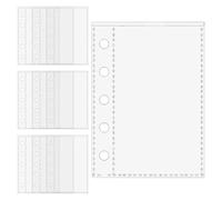 Protecteurs de feuilles - Pochettes transparentes pour documents de 10 pièces | Inserts pour classeurs à 5 anneaux M5 | Pour étudiants, cartes de bureau, scolaires, professionnels, voyageurs, artistes
