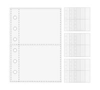 Protecteurs De Feuilles Pour Classeur - 10 Pièces A7 Pages De Protection Pour Classeur À 6 Anneaux, Pochettes Transparentes | Pochettes Robustes Sans PVC Pour Cartes, Photos, Croquis, Amateurs De Pape