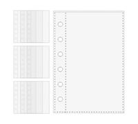 Protecteurs De Feuilles Pour Classeur - 10 Pièces A7 Pages De Protection Pour Classeur À 6 Anneaux, Pochettes Transparentes | Pochettes Robustes Sans PVC Pour Cartes, Photos, Croquis, Amateurs De Pape