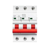 Protecteurs de fuite à la terre Disjoncteurs électriques 3P MCB 6A 10A 16A 20A 25A 32A 40A 50A 63A 220V Mini disjoncteur 1 pièces (Color : 50a, Size : 3 Pole C Curve)