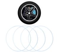 Protecteurs De Jantes En Alliage, Protections for Jantes De Voiture, Matériau En Alliage D'aluminium, Faciles À Installer, Adaptés À Plusieurs Modèles De Véhicules(White,21-inch)