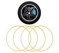 Protecteurs De Jantes En Alliage, Protections for Jantes De Voiture, Matériau En Alliage D'aluminium, Faciles À Installer, Adaptés À Plusieurs Modèles De Véhicules(Yellow,20-inch)