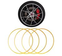 Protecteurs De Jantes Professionnels,protecteurs De Jantes for Roues De Voiture,construction En Alliage D'aluminium,adaptés À Une Large Gamme De Modèles De Véhicules(Gold,22-inch)