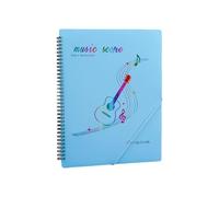 Protecteurs de pages transparents réglables, 20 feuilles réfléchissantes pour les musicales, protecteurs de feuilles de musique