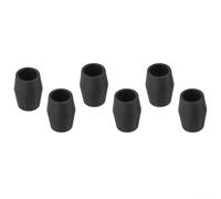Protecteurs de pied de micro de bureau 22 mm coussinets d'absorption des | Compatible avec les poteaux de 25 mm, design robuste, réduit les vibrations, protège les surfaces, finition noire