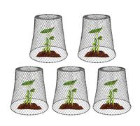 Protecteurs de plantes - 23 x 15 cm - Cloche de protection pour plantes, 5 pots de fleurs pour écureuils, cage de protection de jardin | Cage d'écureuils pour l'extérieur, l'intérieur, les voyages