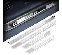 Protecteurs de Seuil de Porte pour Nissan Pulsar 2020-2026, Plaque de Seuil en Acier Inoxydable, Bande Anti-Rayures Autocollante et Étanche, Accessoires de Voiture, 4 Pièces