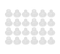Protecteurs de talons hauts, 24 paires de couvre-talons en PVC transparent, capuchon de réparation, protecteurs de talons hauts transparents pour l'herbe, couvre-embouts pour