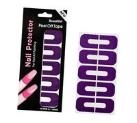 Protecteurs de vernis à incurvé réutilisables fabriqués à partir d ' animaux de compagnie souples pour des manucures de Salon à domicile soignées et précises
