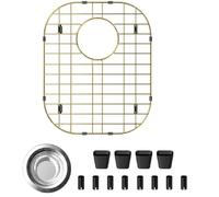 Protecteurs d'évier en acier inoxydable 40,9 x 33 cm - Grille et grille d'évier de cuisine résistantes à la rouille, protection durable avec filtre pour fond d'évier - Idéal pour une utilisation à la