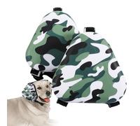 Protecteurs D'oreilles Pour Chien - Cache-oreilles Pour Chien Protection Contre Le Bruit | Couvre-oreilles De Chiot Pour Le Toilettage | Couvre-chef Doux Et Réglable Pour Animaux De Compagnie, Réduisa