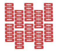 Protecteurs pour Cuticules en Plastique Rouge, Forme U, 100 Pièces