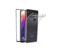 Protection 360 degres Coque Huawei Honor View 20 Protection transparente ET Vitre protection écran FULL COVER NOIR Smartphone 2019 - Accessoires