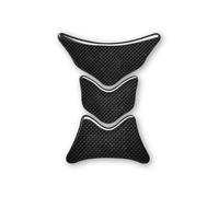 Protection Adhésive 3D - OEM - Réservoir Moto - Effet Carbone - 15 x 12.5 cm - Noir