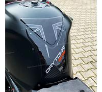 Protection adhésive en résine 3D, réservoir compatible avec moto Triumph Daytona 675 (noir)