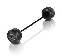 Protection Anti-Chute Accessoires Moto - Protection De Fourche Et D'axe Roue Avant Usinée CNC pour Kawasaki pour Z900/RS/SE, pour Z650/RS pour Z800(Noir)