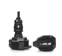 Protection Anti-Chute Barre De Protection Antichute Moto, Latérale Contre Les Chocs Et Chutes, Compatible avec Modèles pour Yamaha YZF-R3, YZF-R7 YZF-R25(Noir,X-1)