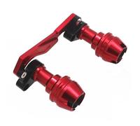 Protection Anti-Chute pour Tuyau d'échappement, Protection de Fourche d'essieu Avant, Compatible avec Yamaha NMAX155 NMAX125 NMAX 2020-2025(After Red)