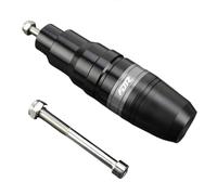 Protection Anti-Chute Protections Cadre Aluminium CNC pour Moto, avec Patins D'échappement Accessoires Protection pour Yamaha FJR1300 2004-2015(Titane,X-2)