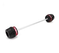 Protection Anti-Collision Fourche D'essieu Avant Arrière Moto pour Honda X-ADV 750 2021 2022 2023 2024 Pièces Modifiées Moulures(Front Wheel-Red)