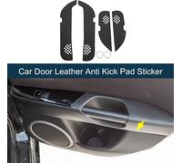 Protection Anti-Coup De Pied En Cuir Pour Portière De Voiture Pour Mercedes-Benz Gle 2017-2019 Film De Protection De Bord Intérieur De Panneau Porte Noir Avec Adhésif 1 Ensemble