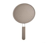Protection anti-éclaboussures à base de silicone avec cadre en acier inoxydable de 28 cm de diamètre - Convient pour une utilisation sur cuisinière et four sauf contact direct avec la flamme