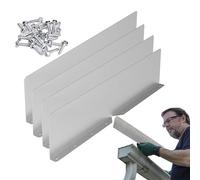 Protection anti-éclaboussures de gouttière - Construction en métal lourd, déflecteur de débit incliné, bouclier d'angle résistant aux intempéries, panneau d'inverseur de pluie avec rapide | Protection