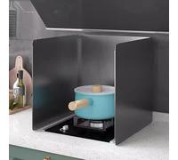 Protection Anti-éclaboussures D'huile, Écran Anti-éclaboussures Pliable, Résistant À La Chaleur, Portable Et Compact, Idéal for Les Plans De Travail De Cuisine(Three-fold 11.8x15.7x15.7in)