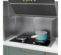 Protection Anti-éclaboussures D'huile, Écran Anti-éclaboussures Pliable, Résistant À La Chaleur, Portable Et Compact, Idéal for Les Plans De Travail De Cuisine(Four-fold 19.7x39.4x19.7in)