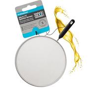 Protection anti-éclaboussures en acier inoxydable - 28 cm - Maille fine - Avec poignée en plastique confortable - Facile à nettoyer - Passe au lave-vaisselle - Bouclier anti-éclaboussures durable pour