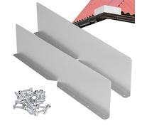 Protection anti-éclaboussures en aluminium pour gouttière - 40 x 9 cm - Protection anti-éclaboussures contre les dommages causés par l'eau - Pour toit plat en bardeaux