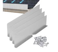 Protection anti-éclaboussures en aluminium pour gouttière - 40 x 9 cm - Protection anti-éclaboussures contre les dommages causés par l'eau - Pour toit plat en bardeaux
