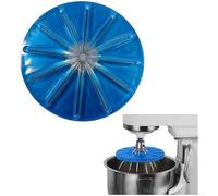 Protection anti-éclaboussures en silicone flexible et racloir pour mixeur de cuisine compatible avec les fouets à six fils, réduit les déchets de pâte et les éclaboussures (bleu)