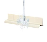 Protection anti-éclaboussures en silicone pour évier - 57 cm - Bouclier antidérapant avec ventouses pour comptoir de maison, salle de bain, restaurant, dortoir, appartement