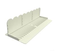 Protection anti-éclaboussures en silicone pour évier de cuisine - Barrière d'eau à ventouse pour déflecteur surélevé (beige)