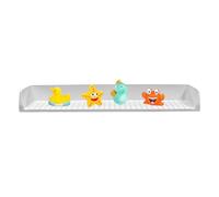 Protection anti-éclaboussures pour baignoire - Étagère de jeu - Support pour de salle de bain avec ventouses - Pour - Toilettes - Douche - Lavabo