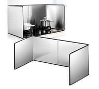 Protection anti-éclaboussures pour cuisinière en acier inoxydable - Protection antiadhésive contre la graisse et les éclaboussures de cuisine pour cuisine - Compatible avec cuisinière à gaz et table