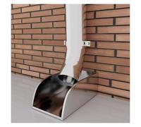 protection anti-éclaboussures pour descente de gou Gouttière extérieure Déflecteur de descente Pour la protection des fondations Acier inoxydable 304 Rallonge de tuyau(35x25x19cm/13.8x9.8x7.5in)