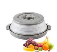 Protection anti-éclaboussures pour micro-ondes pliable et couvercle de four avec partie inférieure, outil de cuisine multifonction pour four