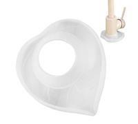 Protection anti-éclaboussures pour robinet - Tapis de protection d'évier en | Tapis en silicone en forme de cœur qui retient l'eau et empêche le calcaire ; s'adapte aux robinets de cuisine et de salle de