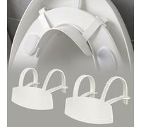 Protection anti-éclaboussures pour toilettes avec lève-couvercle - Grande protection d'urine pour enfants et adultes - Taille 29,5 × 21 cm - Avec coussinets en silicone pour plus de confort (2)