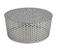 Protection anti-feuilles et anti-gouttes en acier inoxydable 304 for descente pluviale, prévention des blocages causés par les feuilles, la mousse, la boue et les rongeurs(180-200mm)