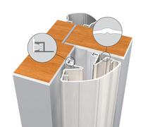 Protection anti-pince doigts Euro Pare Doigt Plus longueur 198cm joints 90 et 90mm noir - - 805404198