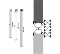 Protection anti-pince doigts pour porte battante N1 hauteur 2240mm - Ellen - 7003401