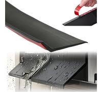 Protection Anti-Pluie Autocollante pour Portes et Fenêtres, Bande d'Étanchéité en Caoutchouc avec Biseau à 135° et Déflecteur de Pluie