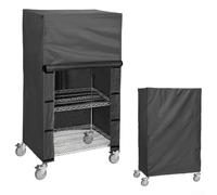 Protection anti-poussière en nylon imperméable pour étagère métallique de garage et cuisine 76,2 x 35,6 x 137,2 cm - Tissu Oxford pour boucles - Fermeture éclair - 76,2 x 35,6 x 137,2 cm