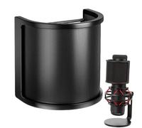 Protection anti-vent pour microphone, grille anti-éclaboussures pour microphone | Couverture de protection double couche avec réduction du bruit pour microphone portable streaming en studio à la