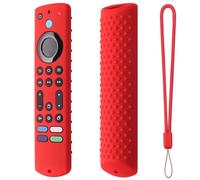 Protection antichoc élégante et légère pour télécommande Fire TV de dernière génération d'Amazon (rouge)
